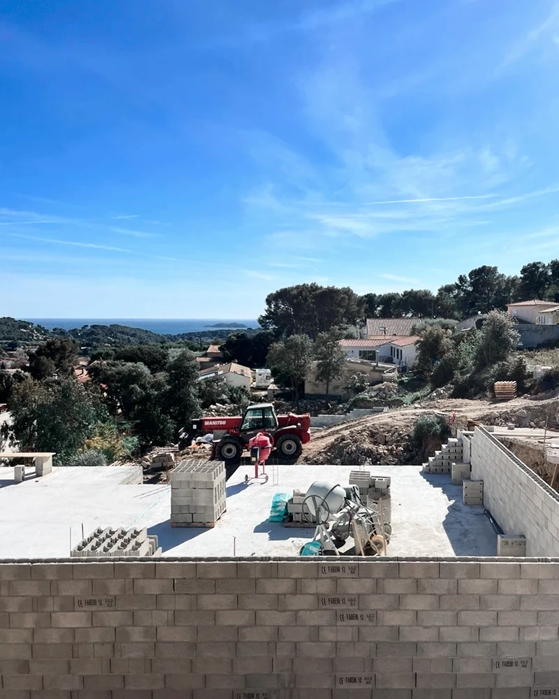 Chantier en cours à Ceyreste